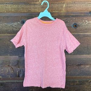 Heathered coral short sleeve tee